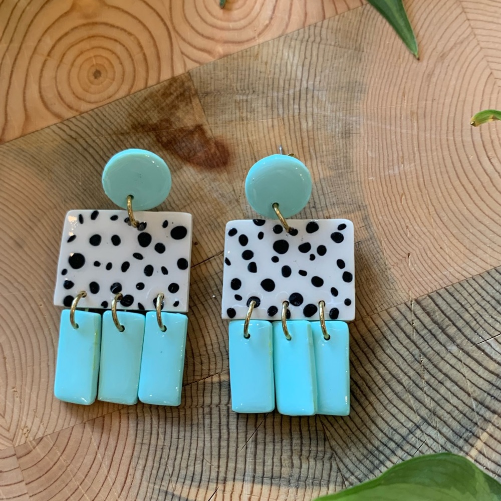 Polymer Clay Statement Earrings